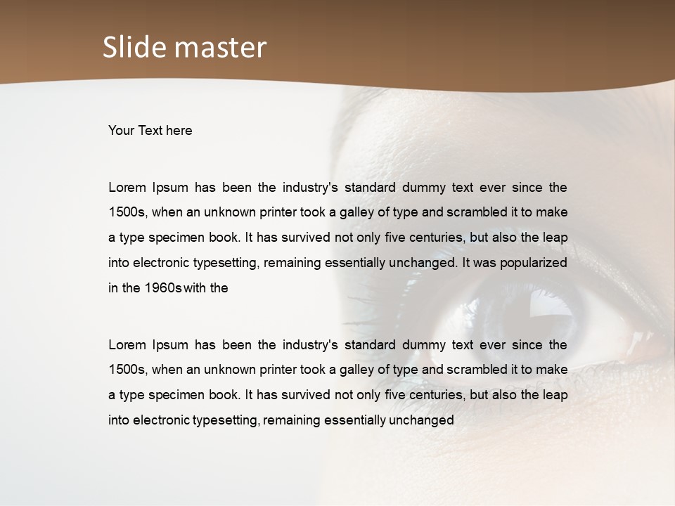 Abstract Mascara Medicine PowerPoint Template