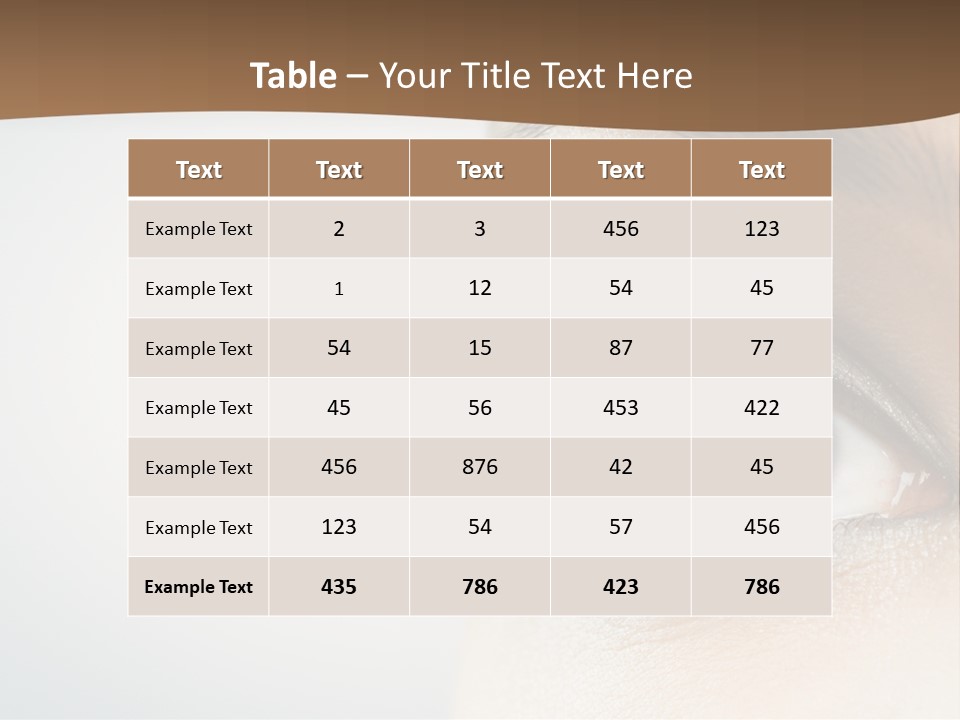 Abstract Mascara Medicine PowerPoint Template