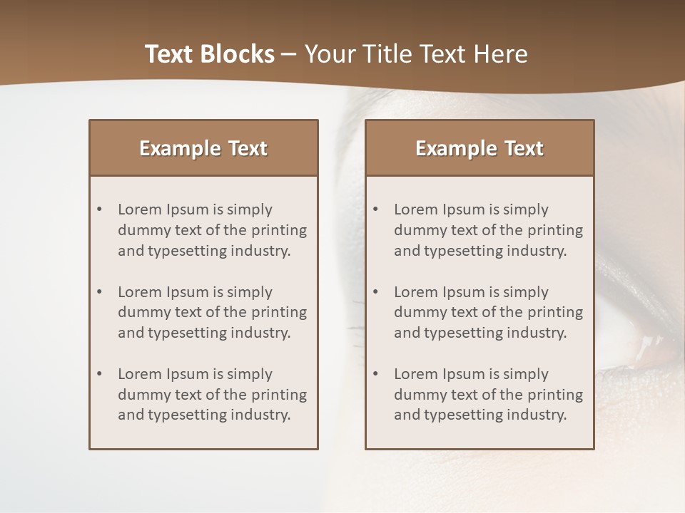 Abstract Mascara Medicine PowerPoint Template