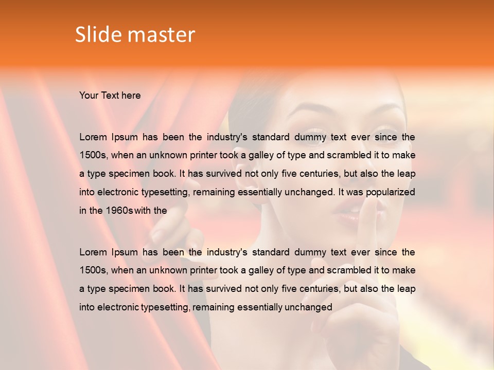 Curtain People Backstage PowerPoint Template