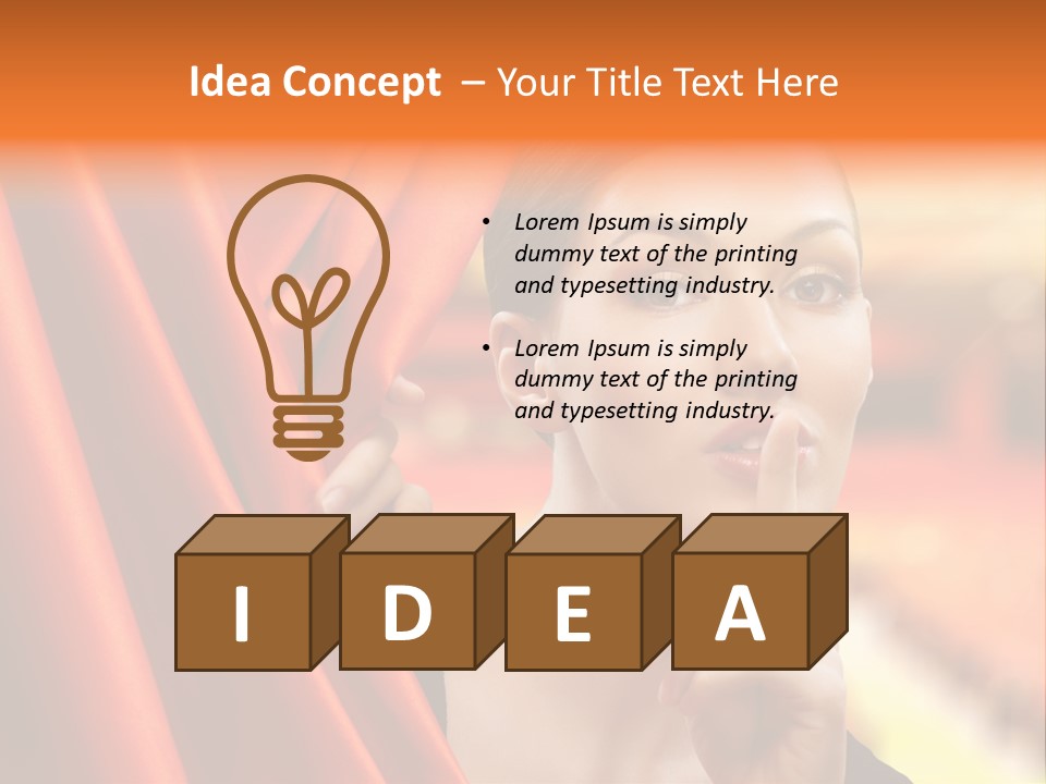 Curtain People Backstage PowerPoint Template