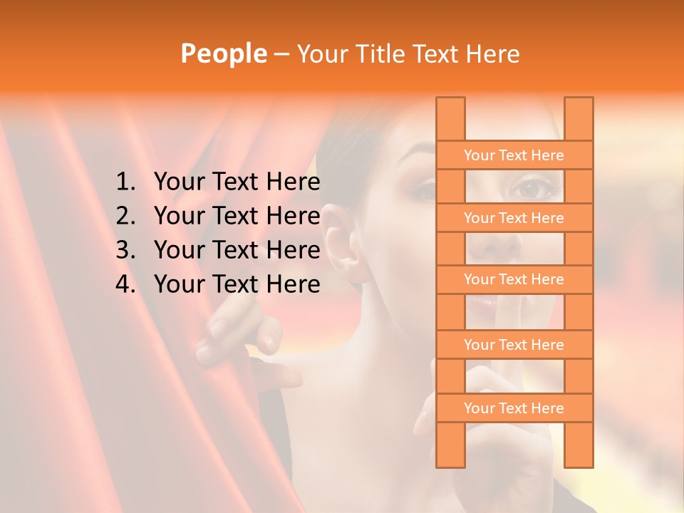 Curtain People Backstage PowerPoint Template