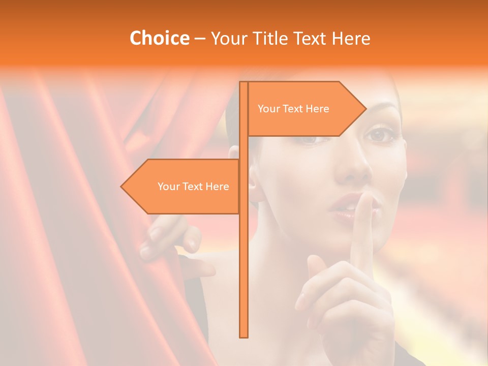 Curtain People Backstage PowerPoint Template