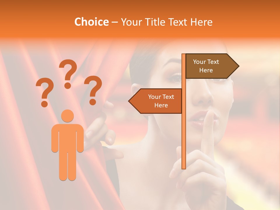 Curtain People Backstage PowerPoint Template