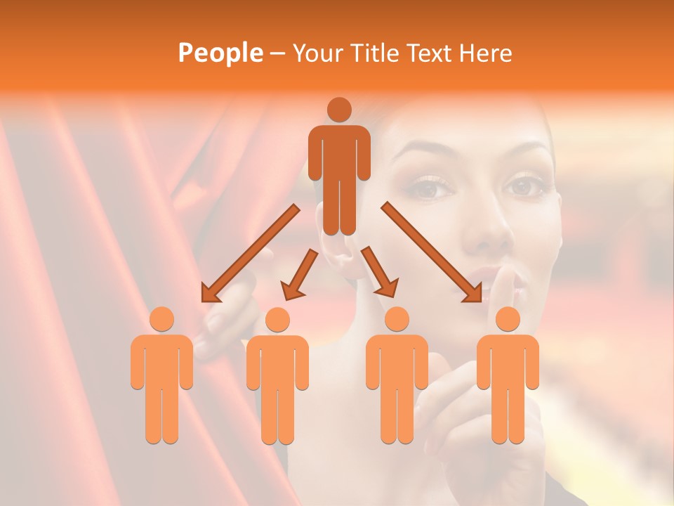 Curtain People Backstage PowerPoint Template