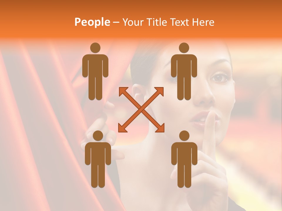 Curtain People Backstage PowerPoint Template