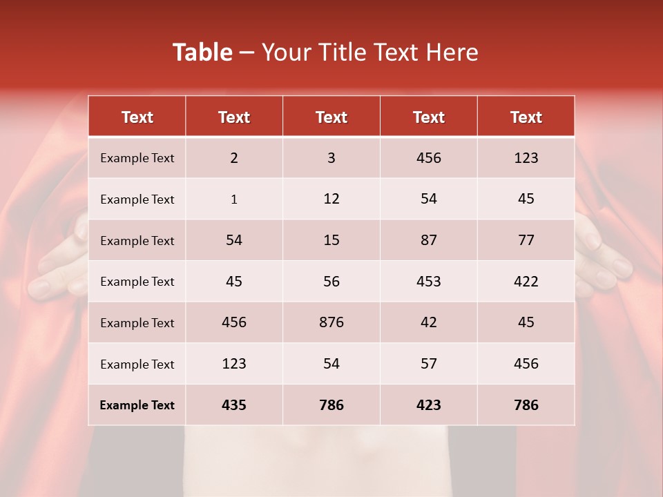Backstage Beauty Human PowerPoint Template