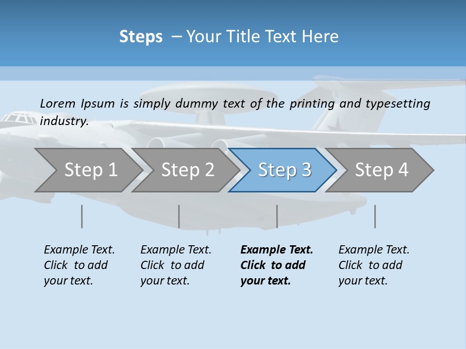 Aircraft Large Plane PowerPoint Template