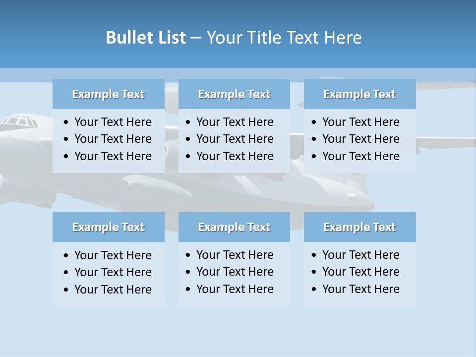 Aircraft Large Plane PowerPoint Template