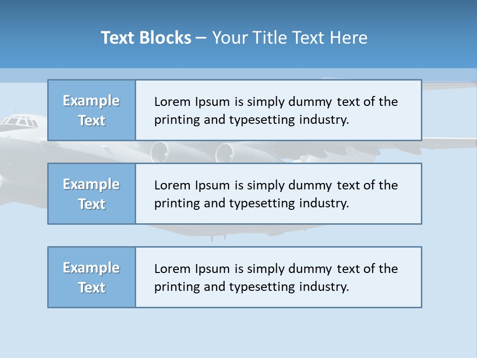 Aircraft Large Plane PowerPoint Template