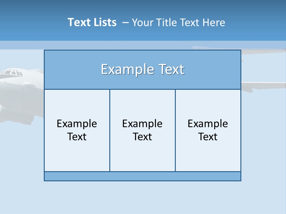 Aircraft Large Plane PowerPoint Template