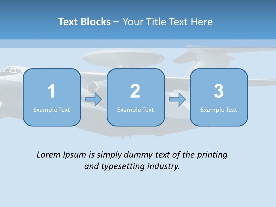 Aircraft Large Plane PowerPoint Template