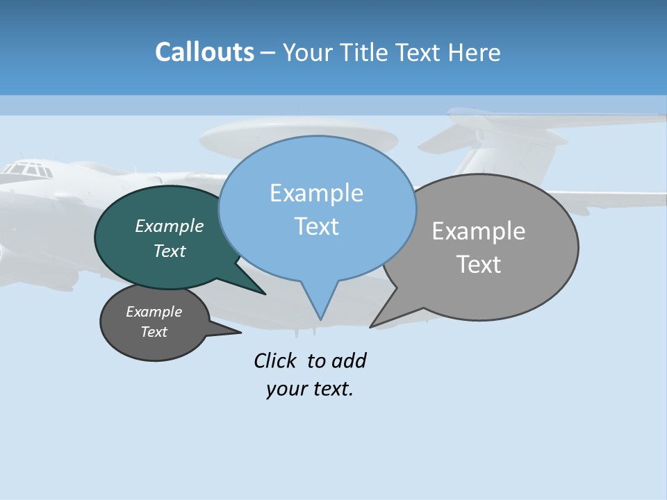 Aircraft Large Plane PowerPoint Template
