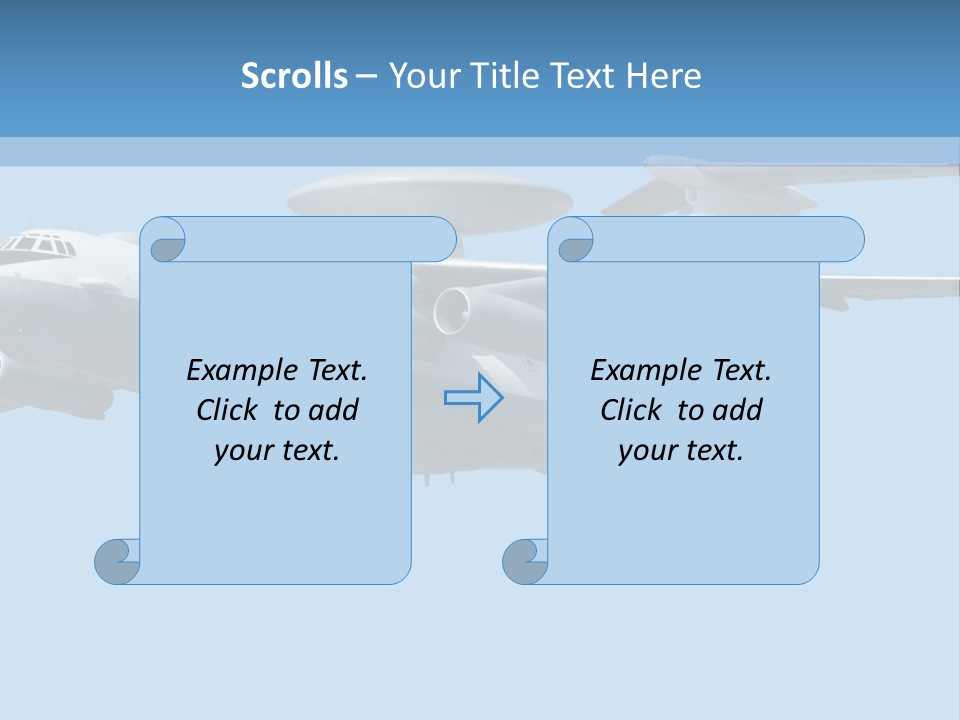 Aircraft Large Plane PowerPoint Template