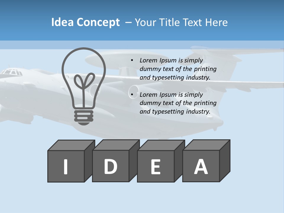 Aircraft Large Plane PowerPoint Template