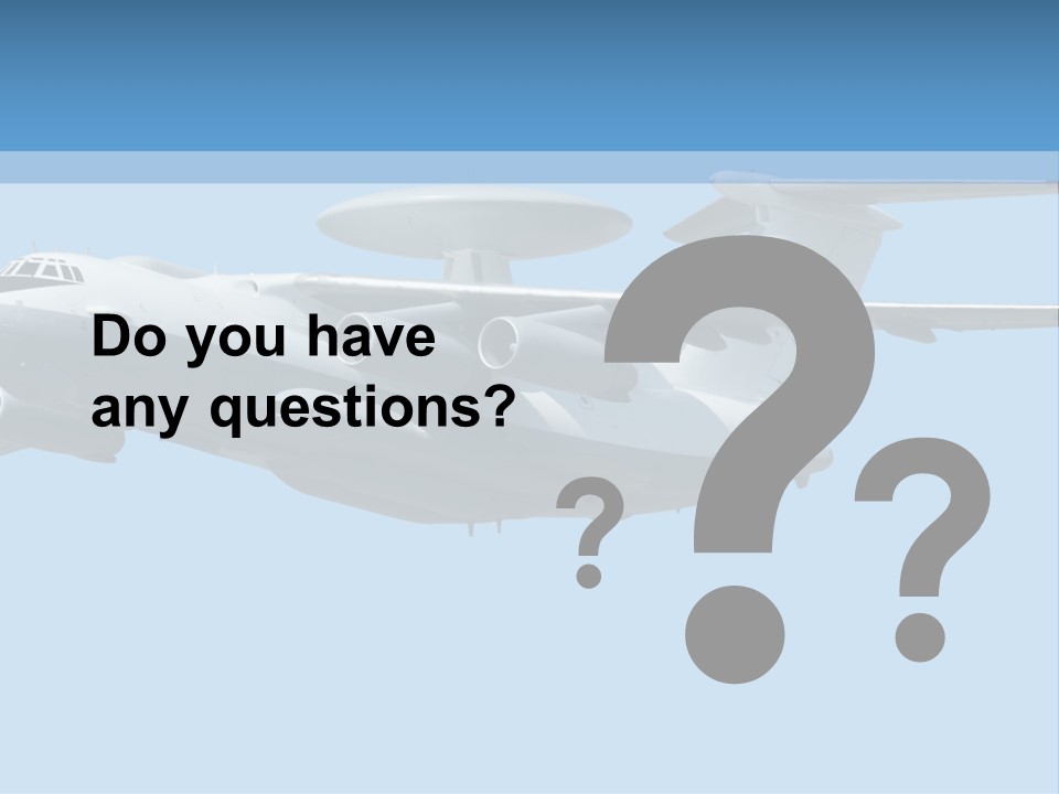 Aircraft Large Plane PowerPoint Template