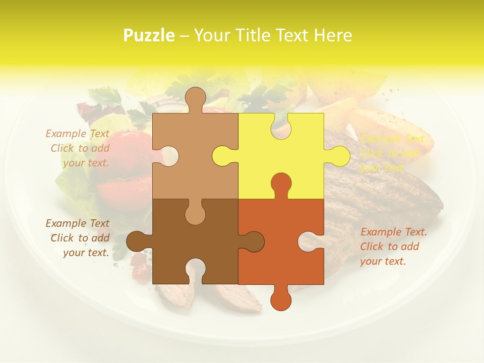 Roasted Beef Horizontal PowerPoint Template