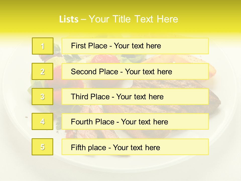 Roasted Beef Horizontal PowerPoint Template