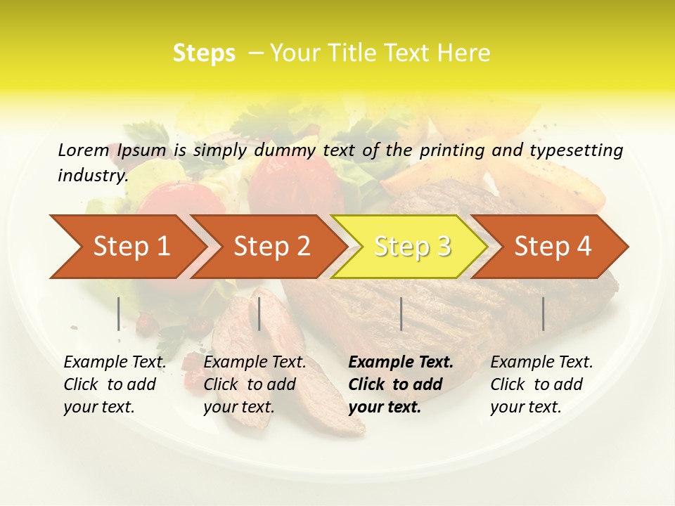 Roasted Beef Horizontal PowerPoint Template