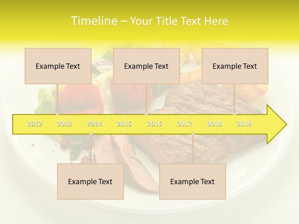 Roasted Beef Horizontal PowerPoint Template