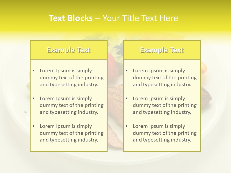 Roasted Beef Horizontal PowerPoint Template
