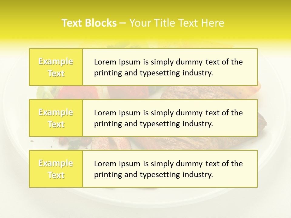 Roasted Beef Horizontal PowerPoint Template