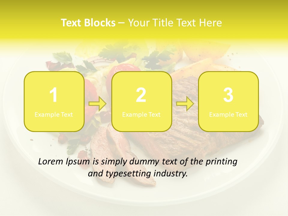 Roasted Beef Horizontal PowerPoint Template