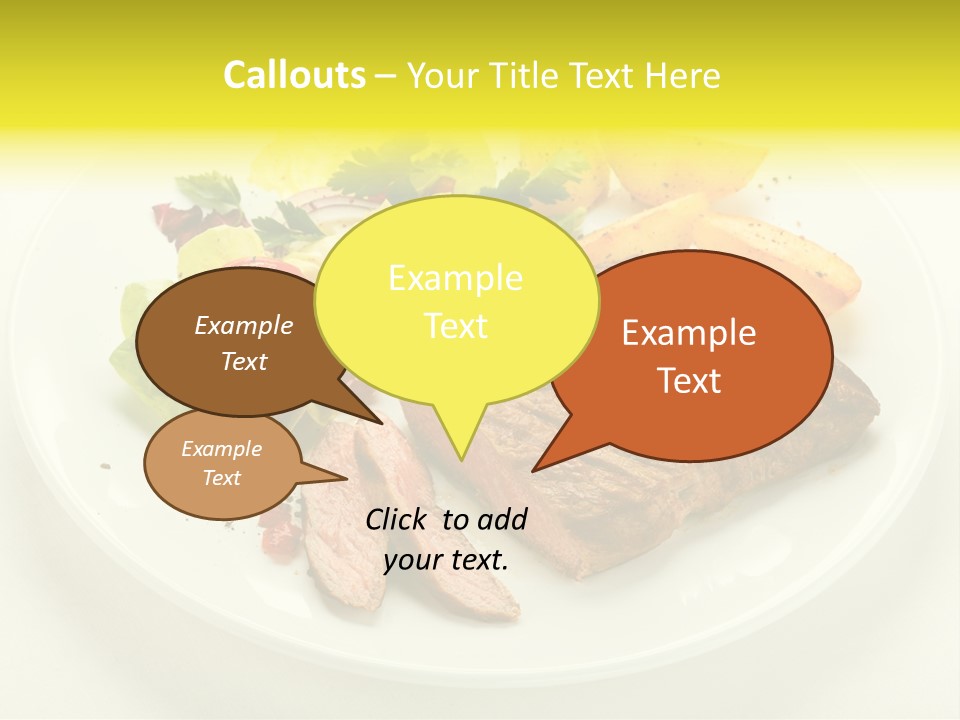Roasted Beef Horizontal PowerPoint Template