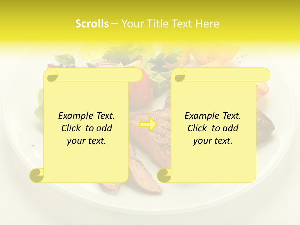 Roasted Beef Horizontal PowerPoint Template