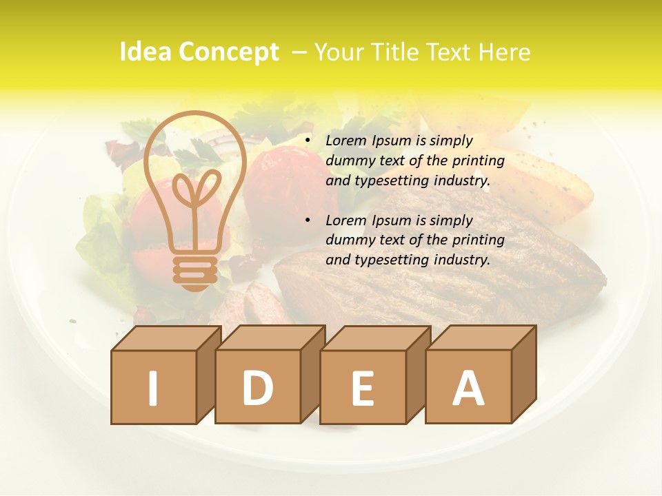 Roasted Beef Horizontal PowerPoint Template