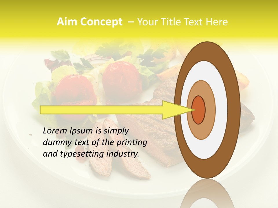 Roasted Beef Horizontal PowerPoint Template