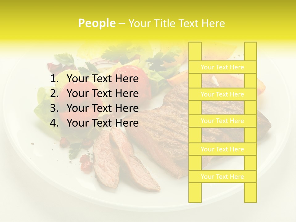 Roasted Beef Horizontal PowerPoint Template