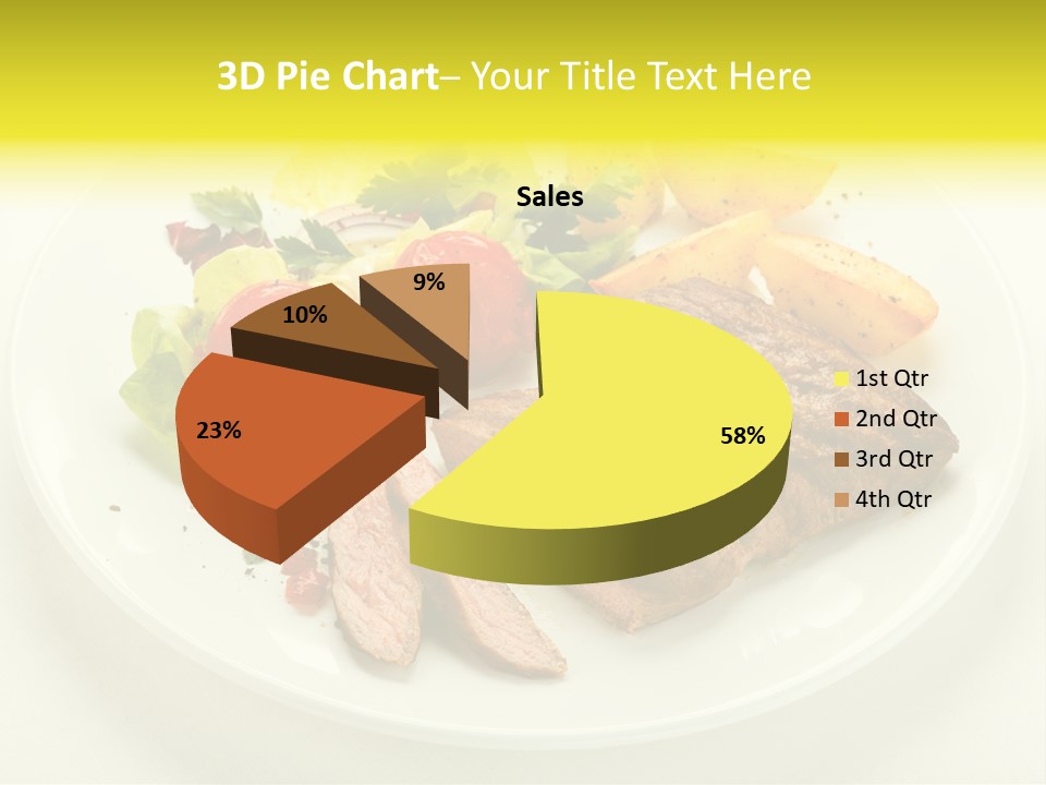 Roasted Beef Horizontal PowerPoint Template