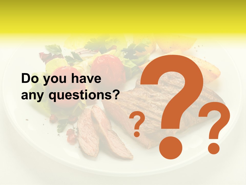 Roasted Beef Horizontal PowerPoint Template