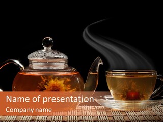 Silence Gold Leaf PowerPoint Template