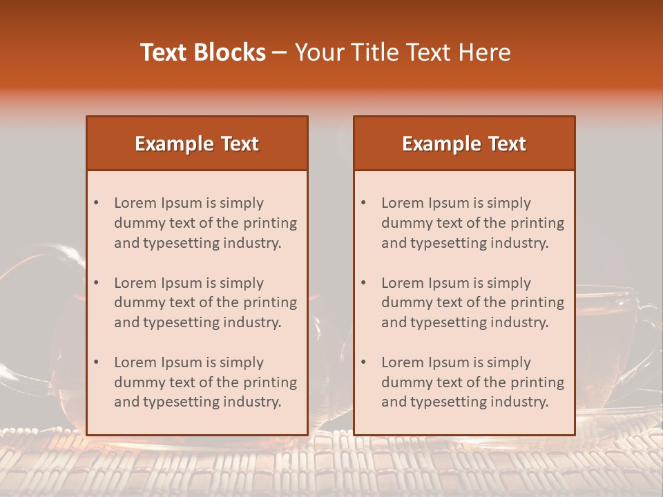 Silence Gold Leaf PowerPoint Template