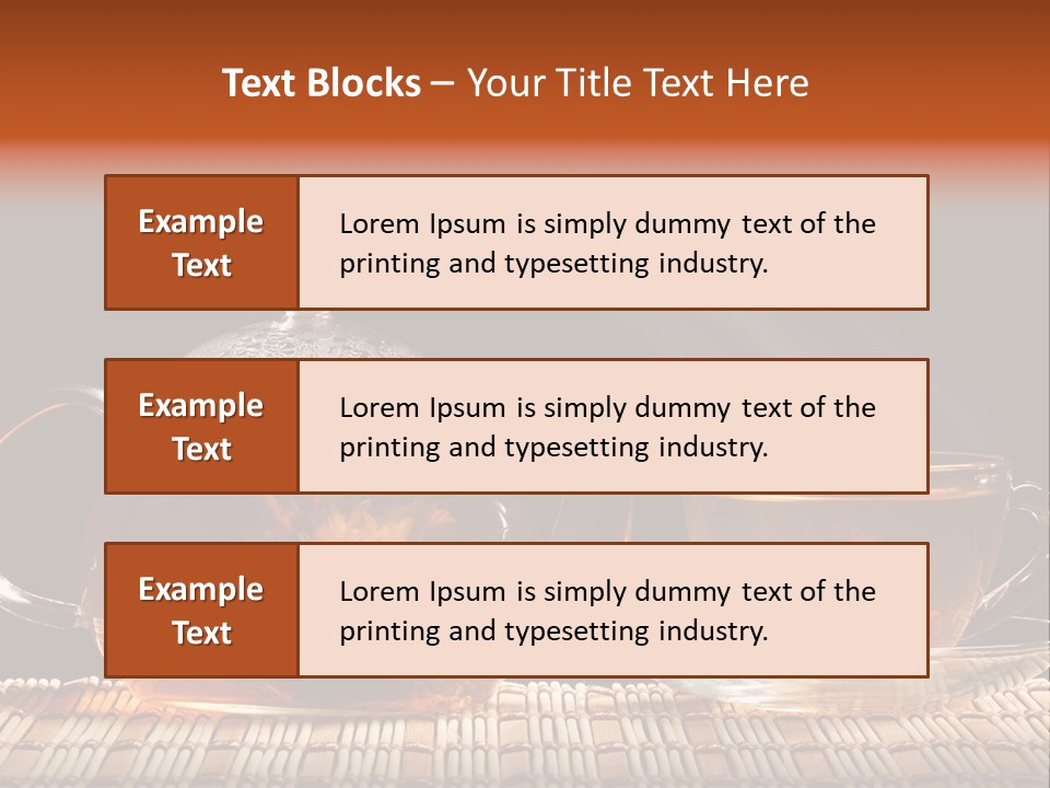 Silence Gold Leaf PowerPoint Template
