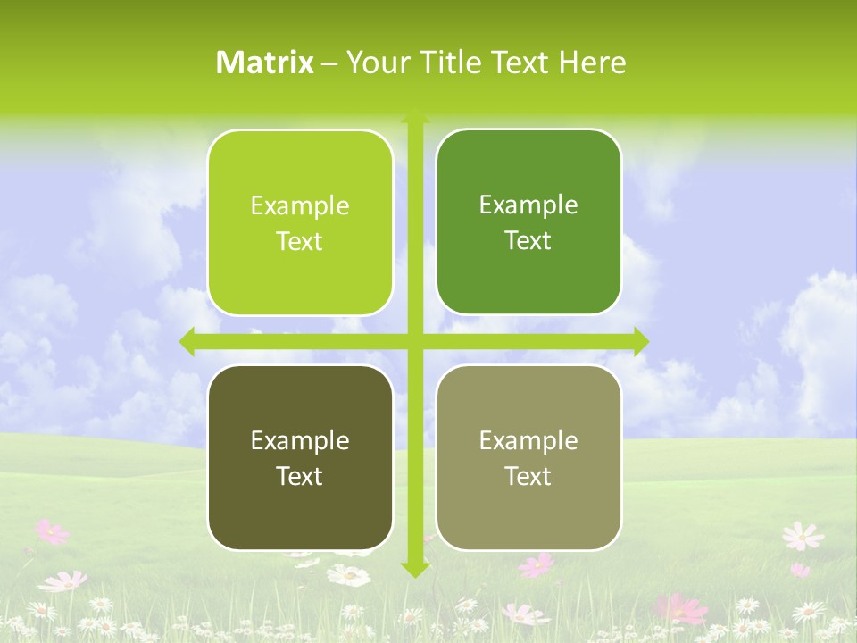 Blue Idyllic Clear PowerPoint Template