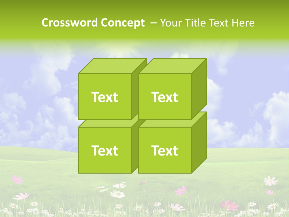 Blue Idyllic Clear PowerPoint Template