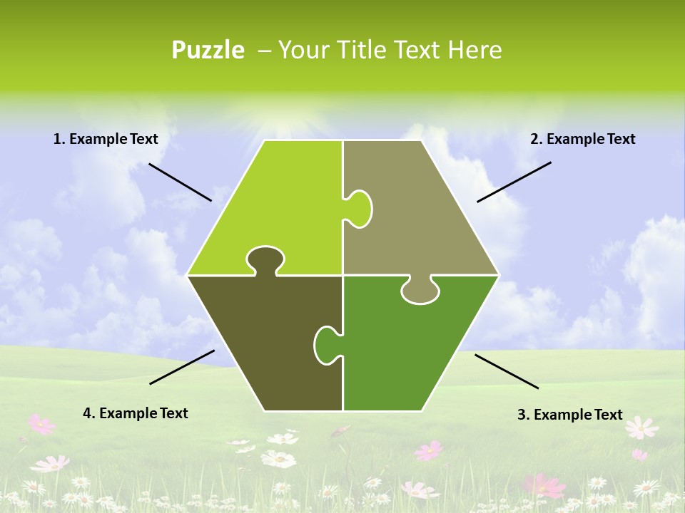 Blue Idyllic Clear PowerPoint Template