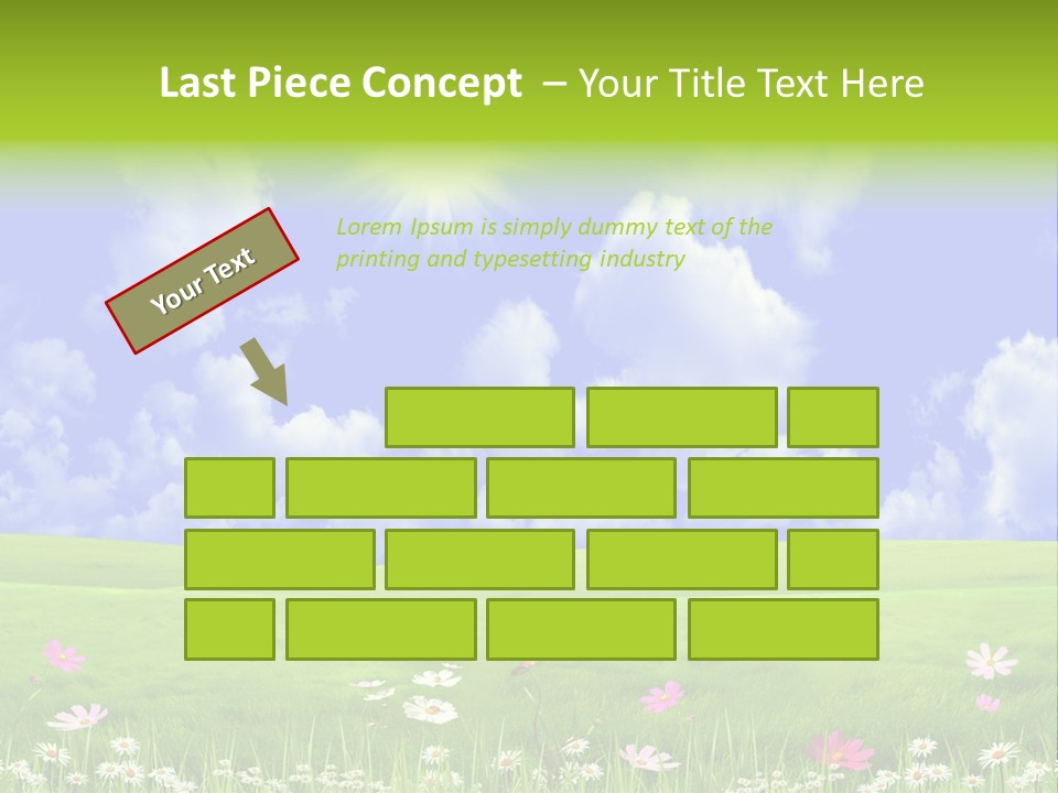 Blue Idyllic Clear PowerPoint Template