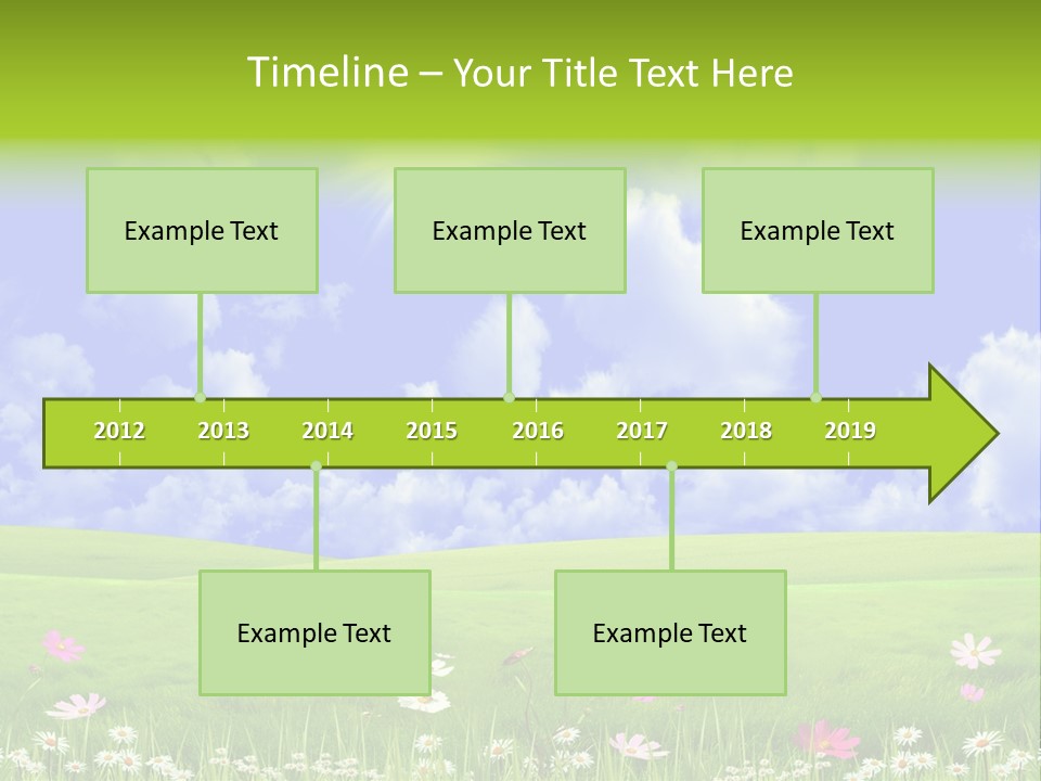 Blue Idyllic Clear PowerPoint Template