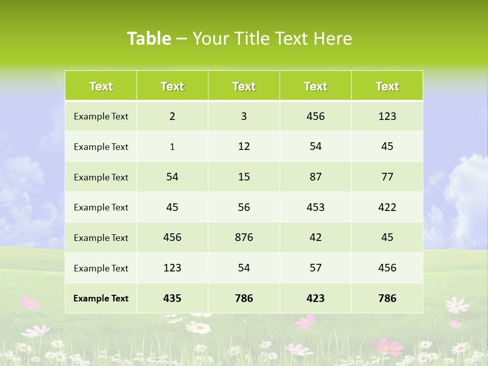 Blue Idyllic Clear PowerPoint Template