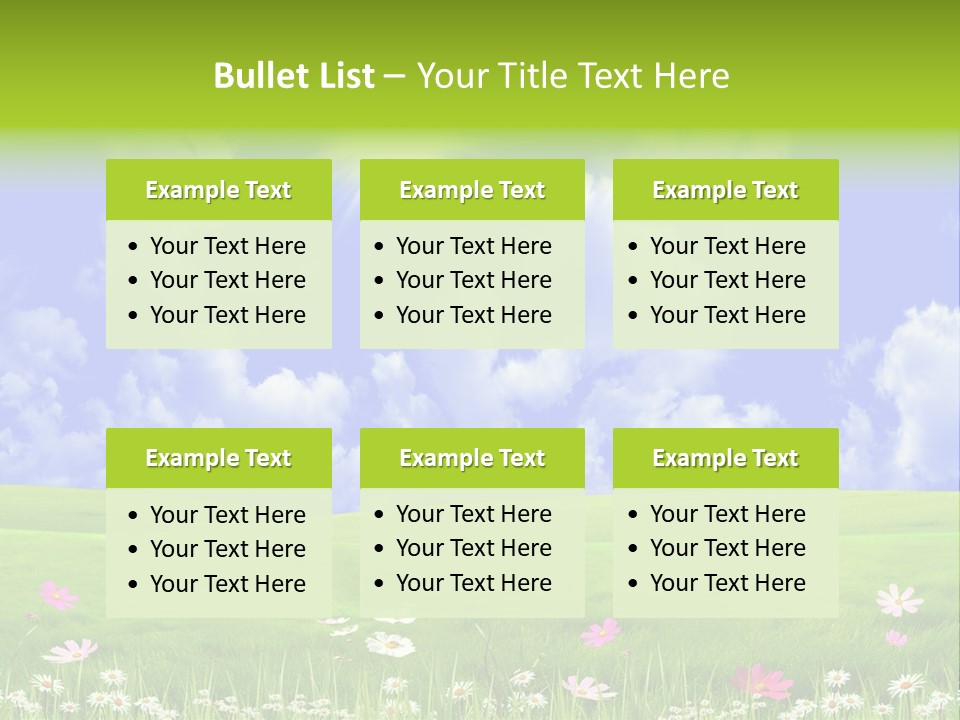 Blue Idyllic Clear PowerPoint Template