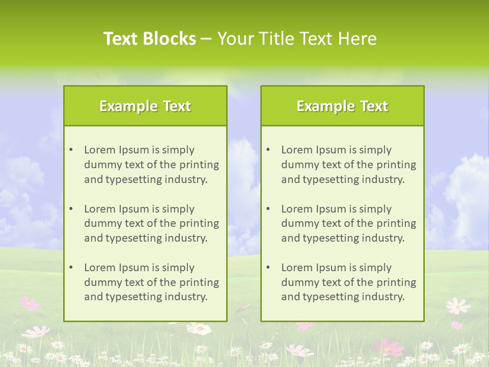 Blue Idyllic Clear PowerPoint Template