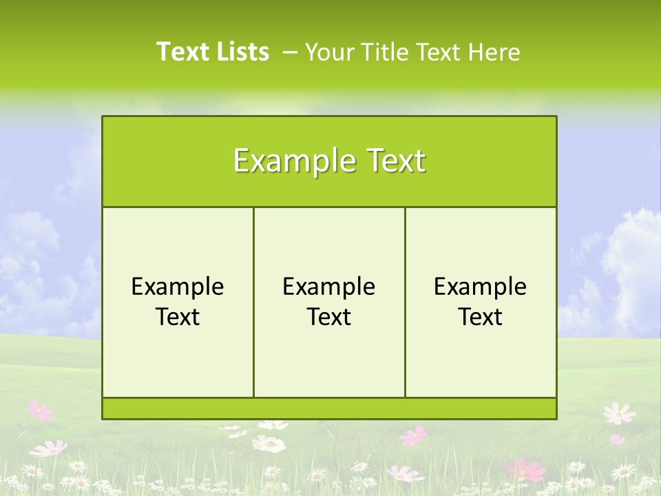 Blue Idyllic Clear PowerPoint Template