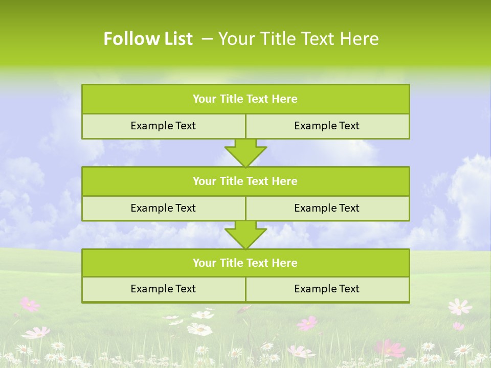 Blue Idyllic Clear PowerPoint Template