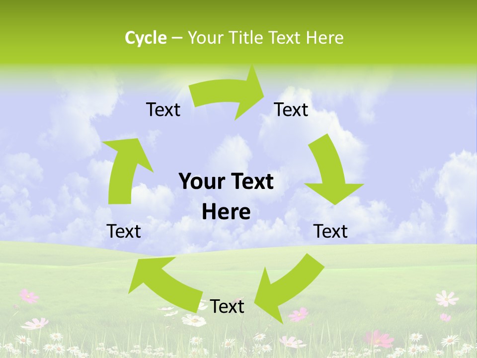 Blue Idyllic Clear PowerPoint Template