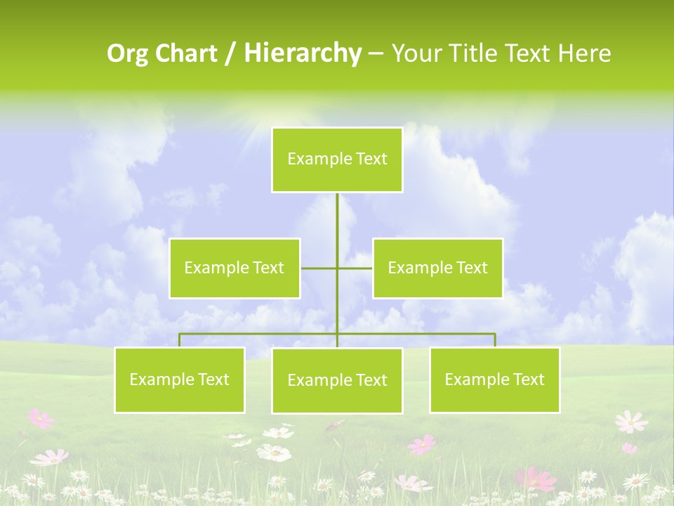 Blue Idyllic Clear PowerPoint Template