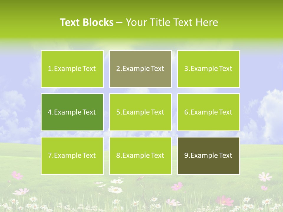 Blue Idyllic Clear PowerPoint Template